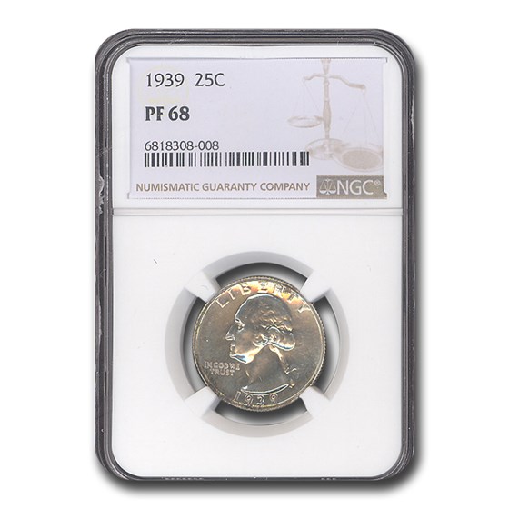 1939 Washington Quarter PF-68 NGC 1939 Washington Quarter PF-68 NGC